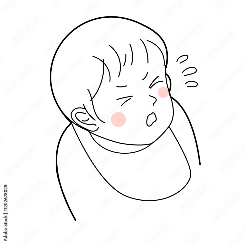 Obraz premium 泣く赤ちゃん