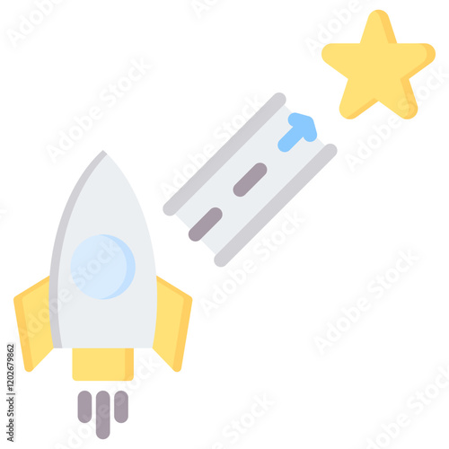 Runway Flat Icon
