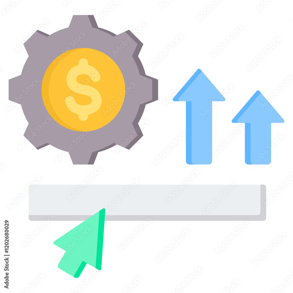 Monetization Flat Icon Monetization Flat Icon