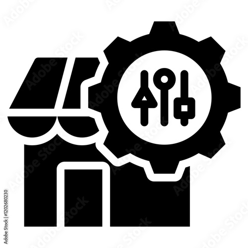 Market Fit Glyph Icon