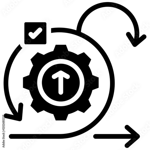 Agile Development Glyph Icon