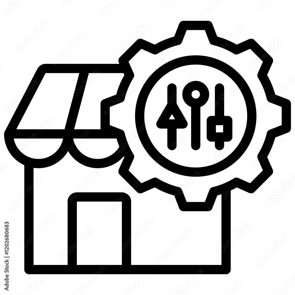 Market Fit Outline Icon