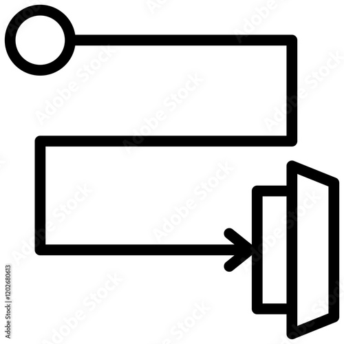 Exit Strategy Outline Icon