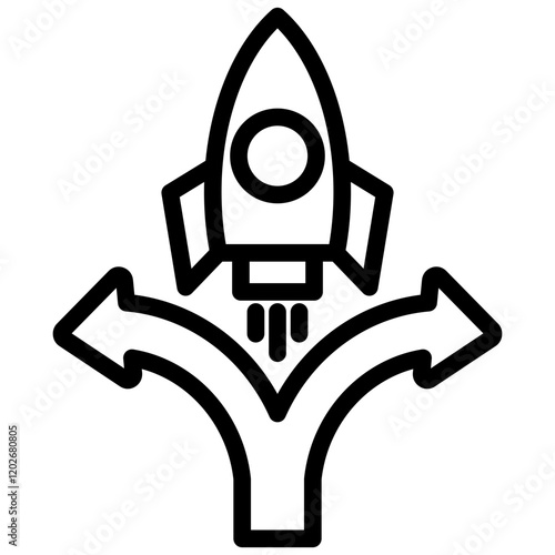 Roll Out Outline Icon