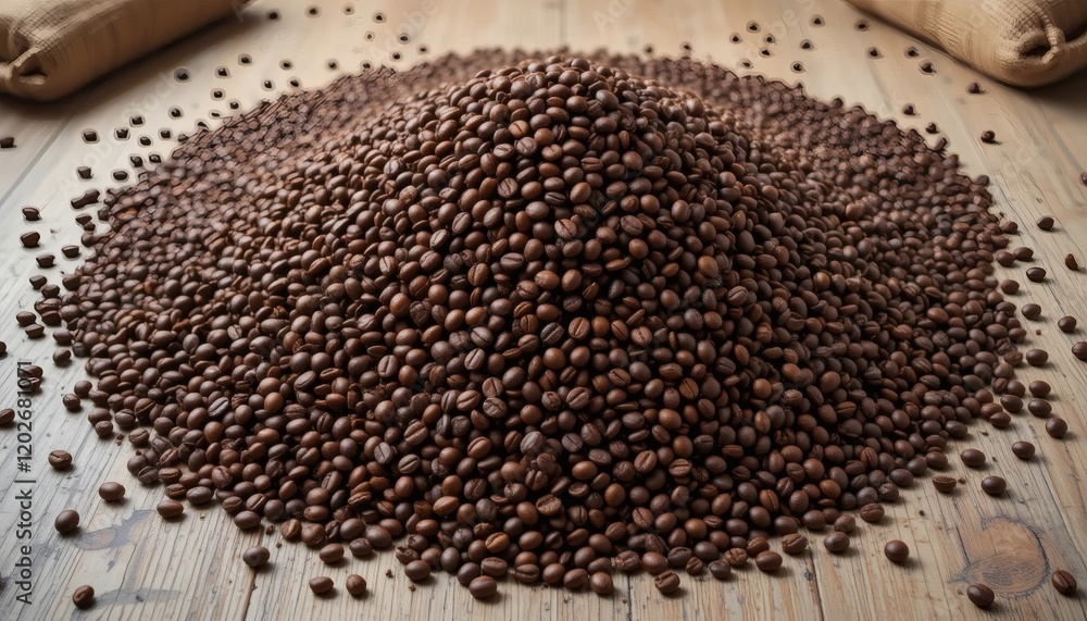 Roasted Coffee Beans: A Mountain of Aromatic Goodness Roasted Coffee Beans: A Mountain of Aromatic Goodness