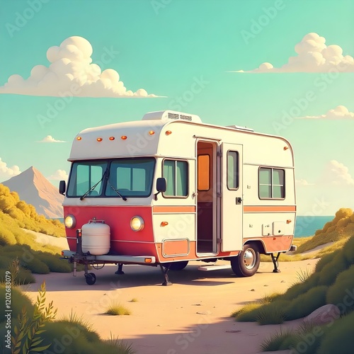 Wallpaper Mural CAMPER VAN Torontodigital.ca