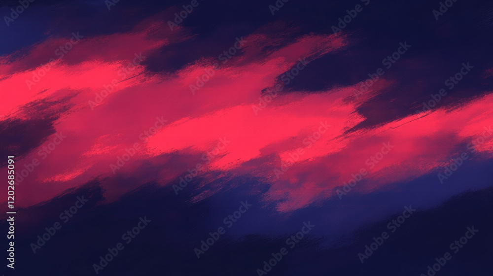 Fototapeta premium Abstract red and blue chaotic background