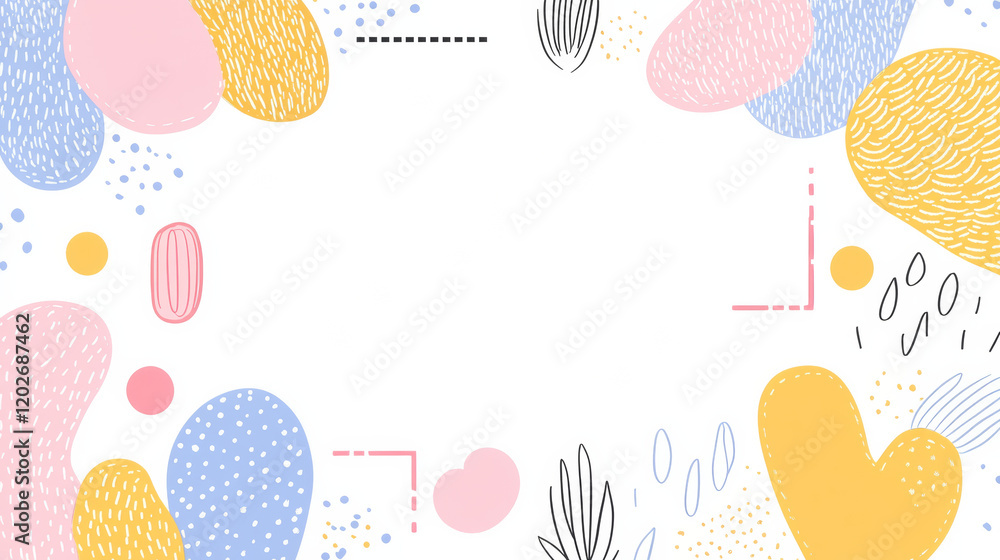 Colorful abstract shapes with white background Colorful abstract shapes with white background