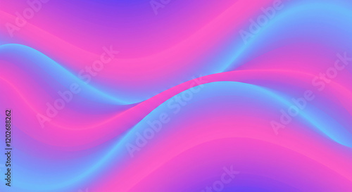 Wallpaper Mural Abstract Pink and Blue Wavy Gradient Background Fluid Design Vibrant Colors Modern Wallpaper Torontodigital.ca