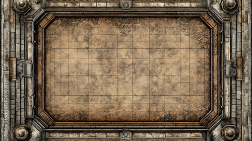 Ancient Stone Arena Battle Map Game Board