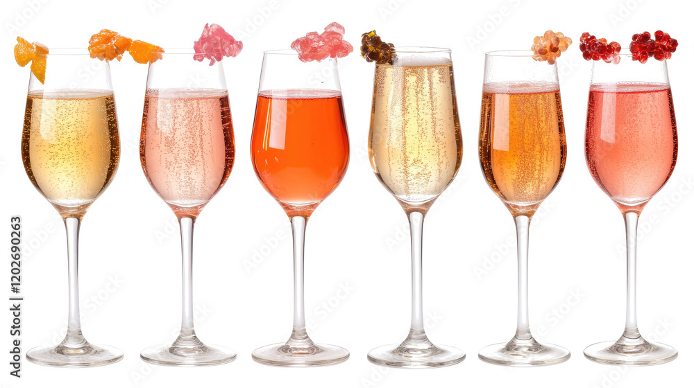 Rows of Colorful Wine Glasses Filled With Various Wines Generative AI Rows of Colorful Wine Glasses Filled With Various Wines Generative AI