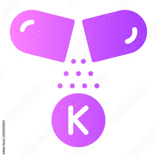 vitamin k gradient icon