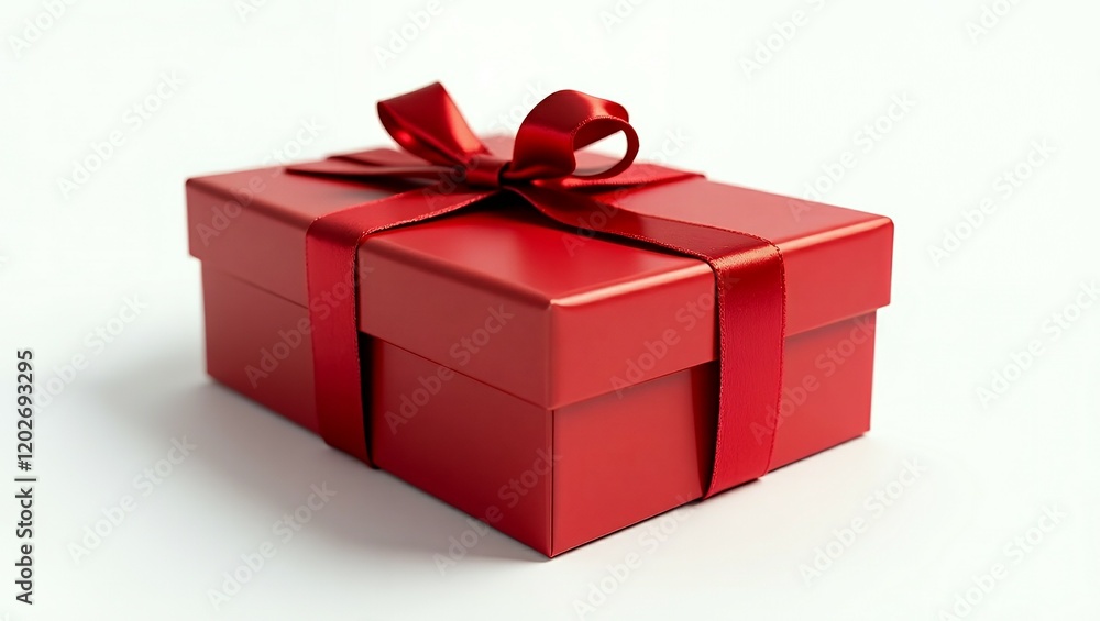 Obraz premium a vibrant, fire engine red gift 