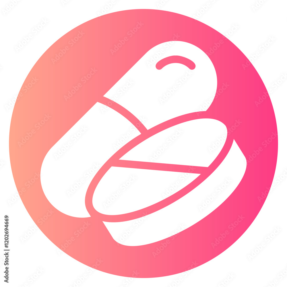pill and capsule gradient icon pill and capsule gradient icon