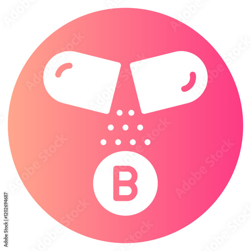 vitamin b gradient icon
