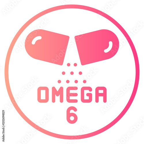 omega 6 gradient icon