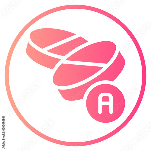 vitamin a gradient icon