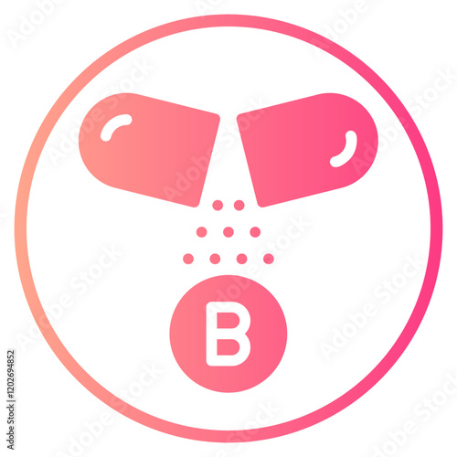 vitamin b gradient icon