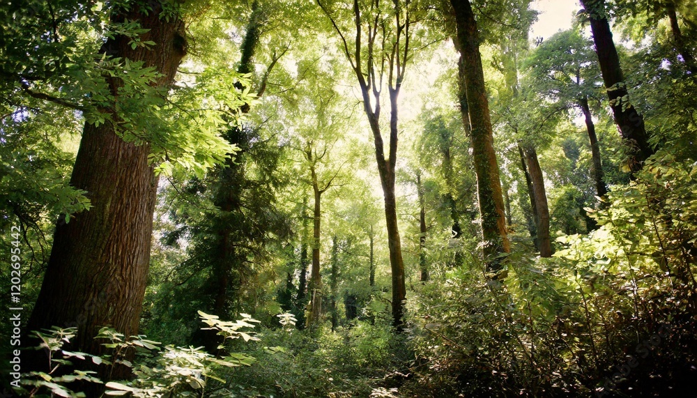 Fototapeta premium Wood Backgrounds: Enchanted Forest Where Trees Whisper Secrets