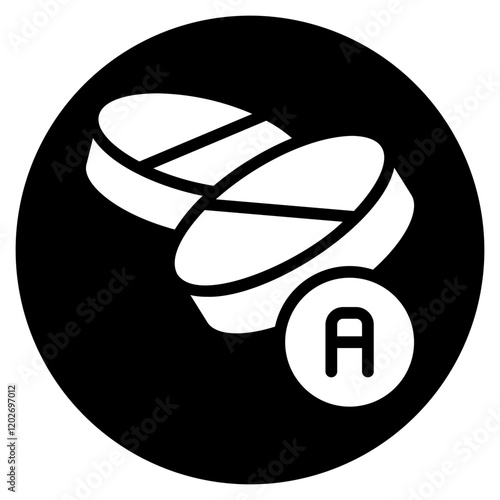 vitamin a glyph icon