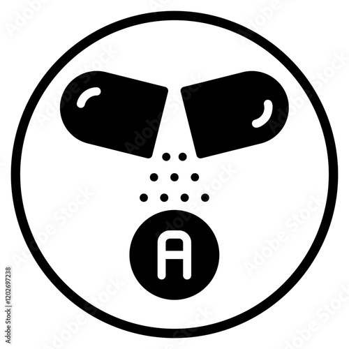 vitamin a glyph icon