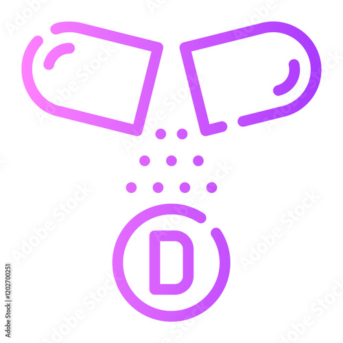 vitamin d gradient icon