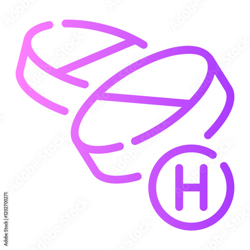 vitamin h gradient icon