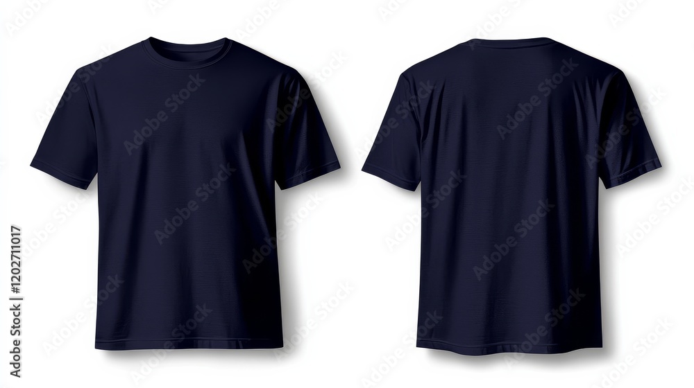 Front and Back View of Isolated T-Shirt Template Front and Back View of Isolated T-Shirt Template
