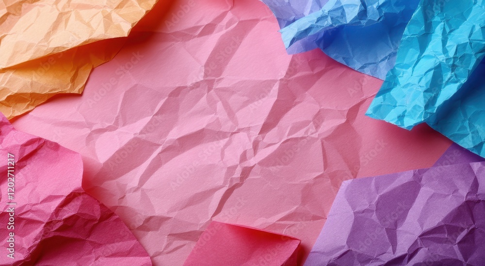Brightly colored paper sheets Brightly colored paper sheets