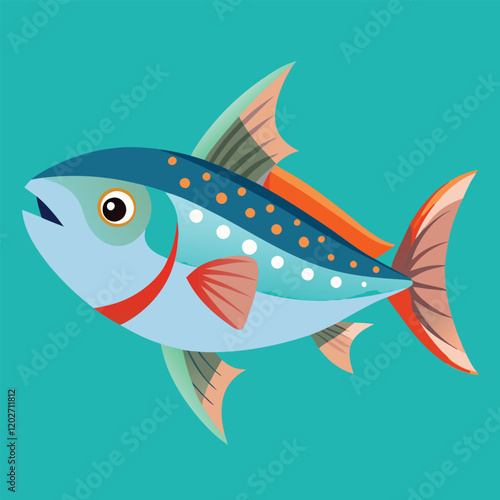 Very nice fish in vector illustration