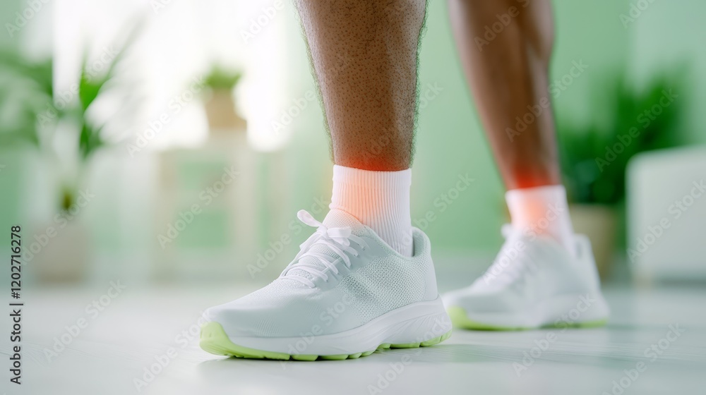 Naklejka premium Modern white shoes footwear, minimalist design and comfort for fashion enthusiasts