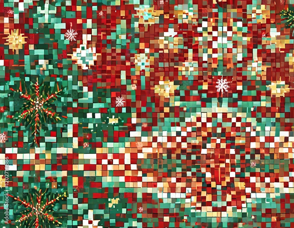 Fototapeta premium Christmas Backgrounds: Festive Cheer in Every Pixel