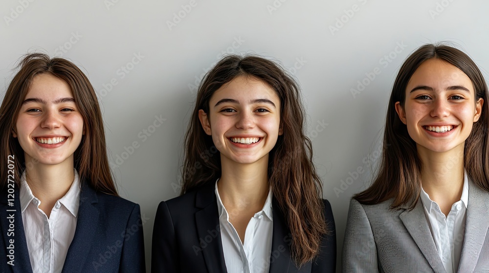 Caucasian Businesswomen Smiling With Confidence Generative AI
