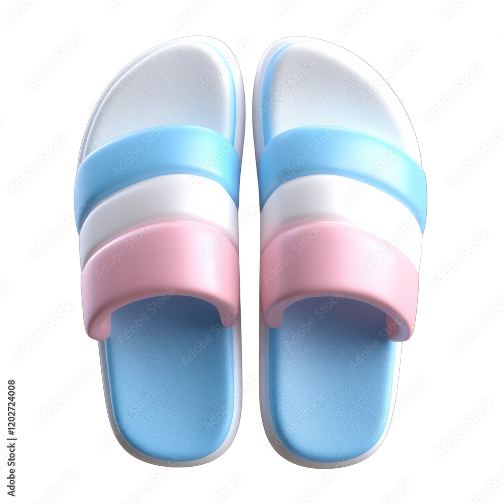 Pink flip flops isolated on transparent background Pink flip flops isolated on transparent background