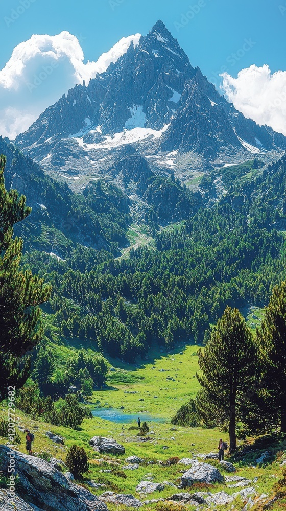 Weekend mountain hikes majestic peaks nature lush green landscapes scenic viewpoint adventure concepts Weekend mountain hikes majestic peaks nature lush green landscapes scenic viewpoint adventure concepts