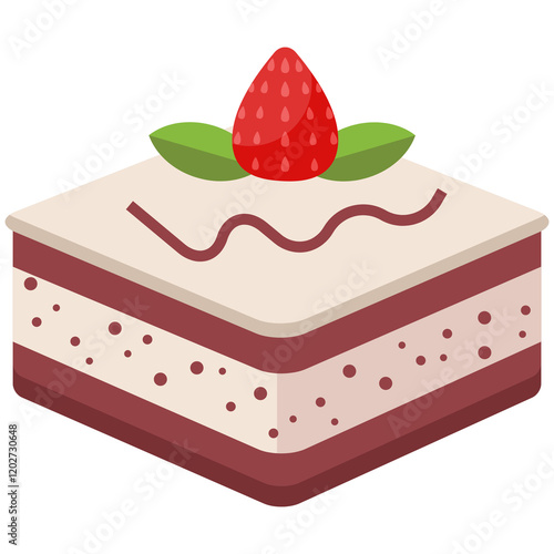 Cute cake vector