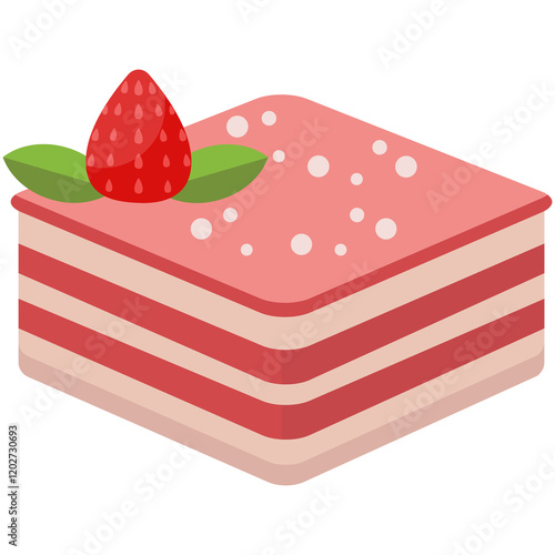 Cute cake vector