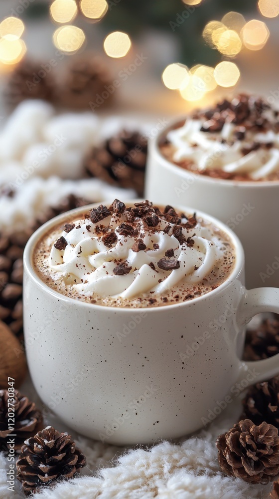 Cozy winter drink preparation home kitchen high-resolution textures warm environment close-up view comfort concept Cozy winter drink preparation home kitchen high-resolution textures warm environment close-up view comfort concept