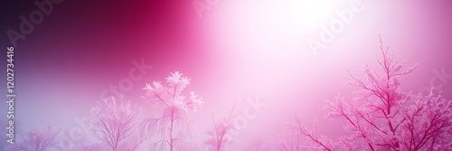 Purple floral beauty in a windy spring field