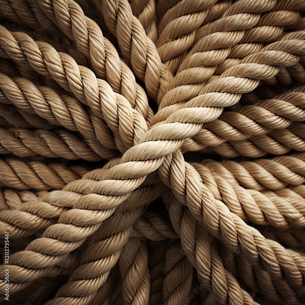 An image of manila hemp rope, a natural material made from the fibers of the abaca plant. It is strong and durable, and is often used for marine purposes, such as tying up boats and securing cargo. An image of manila hemp rope, a natural material made from the fibers of the abaca plant. It is strong and durable, and is often used for marine purposes, such as tying up boats and securing cargo.