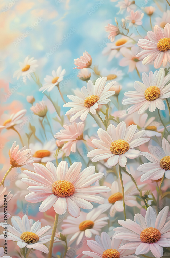 Close-up of spring daisies Close-up of spring daisies