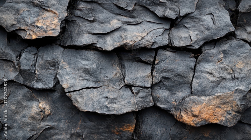 Dark, rough, textured rock surface. Ideal for backgrounds, textures, or geological projects. Dark, rough, textured rock surface. Ideal for backgrounds, textures, or geological projects.