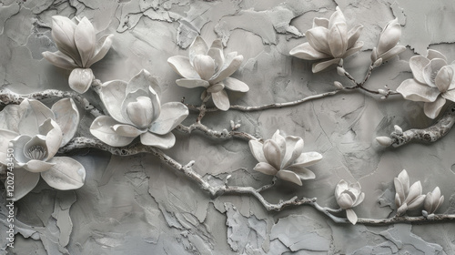 flowers on a wooden background