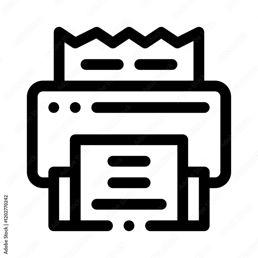 Printer line icon Printer line icon