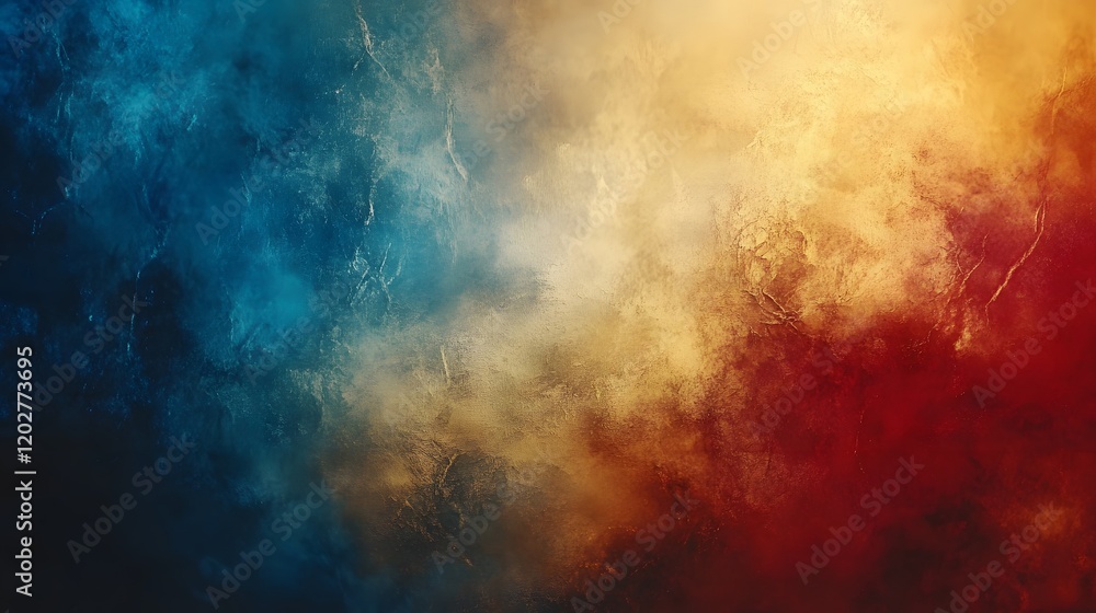 Abstract Blue Gold Red Color Swirl Background Abstract Blue Gold Red Color Swirl Background