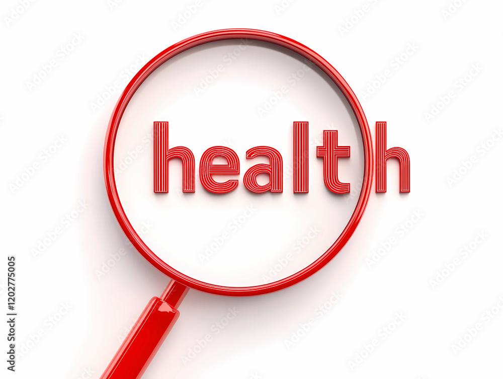 A magnifying glass over the word A magnifying glass over the word