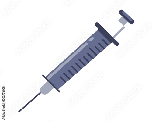 Syringe Icon Vector. Doctors often use syringes to prevent and treat malignant diseases