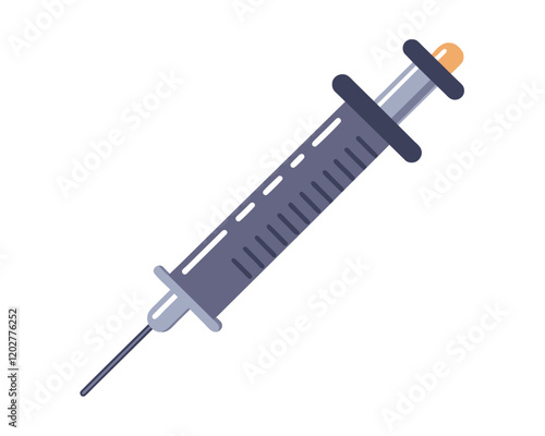 Syringe Icon Vector. Doctors often use syringes to prevent and treat malignant diseases