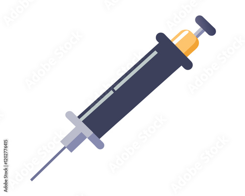 Syringe Icon Vector. Doctors often use syringes to prevent and treat malignant diseases