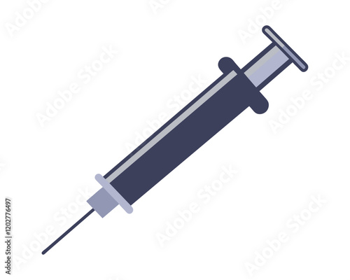 Syringe Icon Vector. Doctors often use syringes to prevent and treat malignant diseases